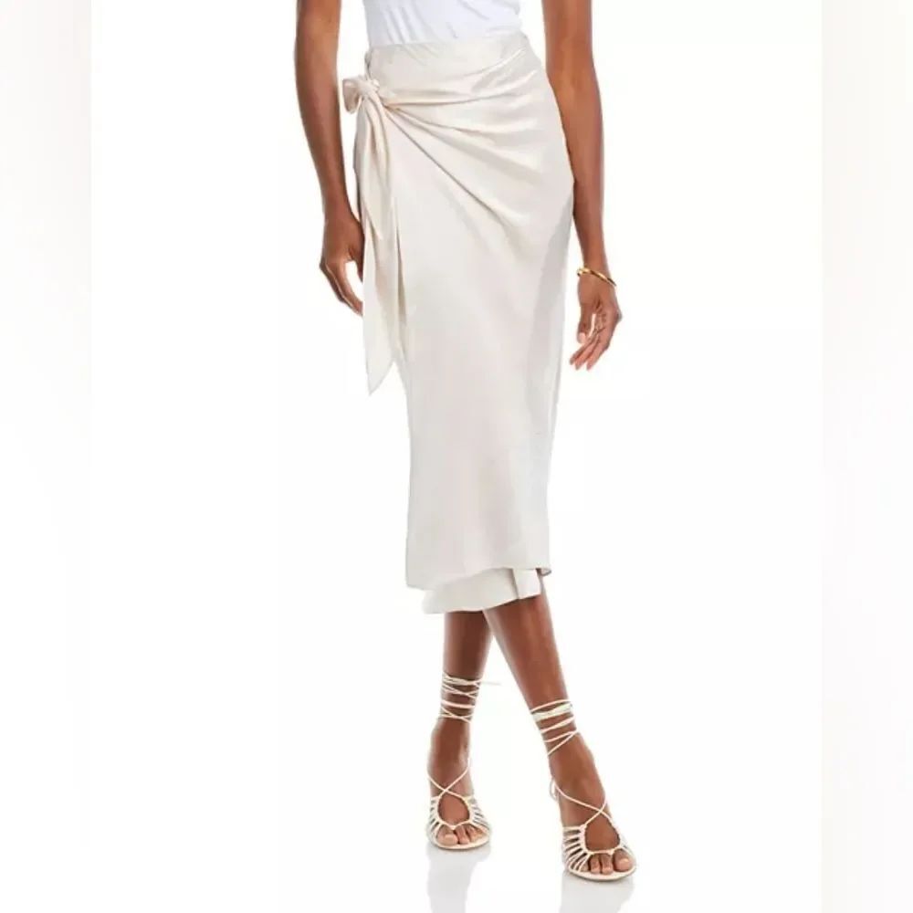 Rails Paige Creme Satin Mini Skirt Small